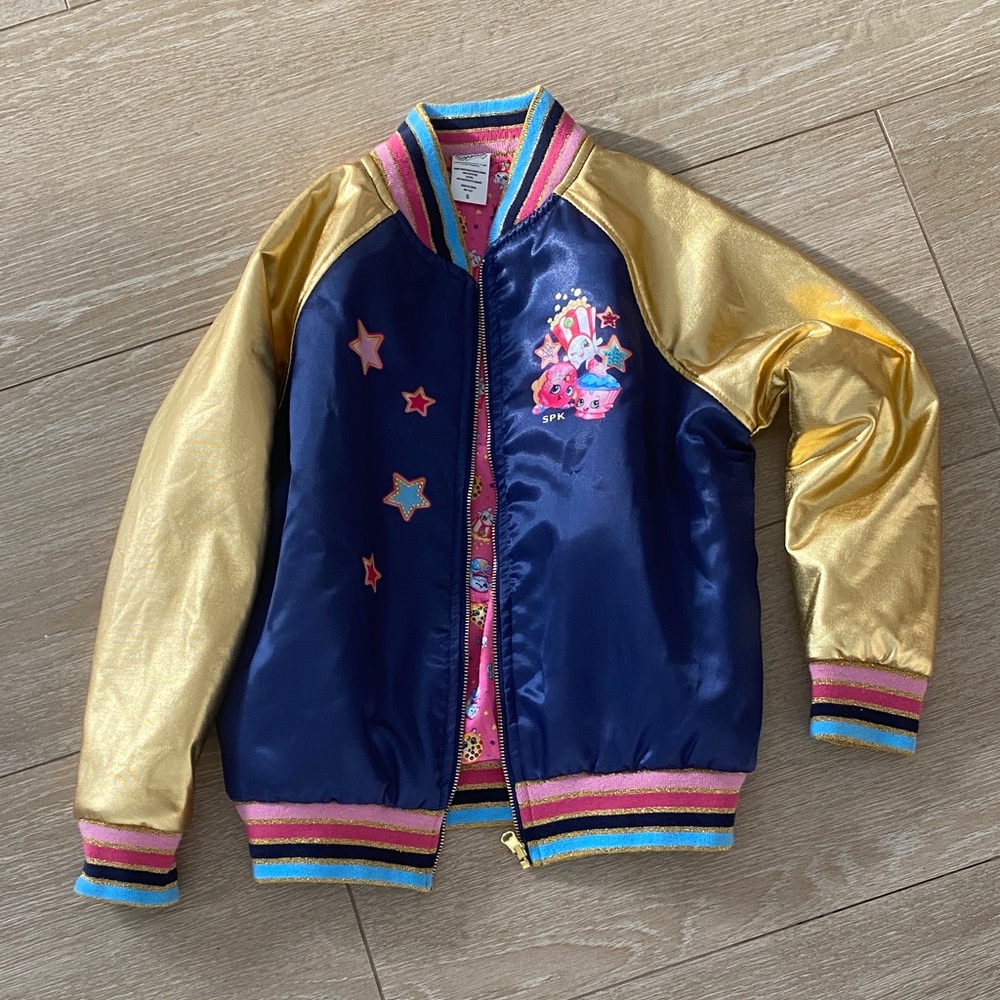 Shopkins Colorful Striped Jacket with Gold Trim